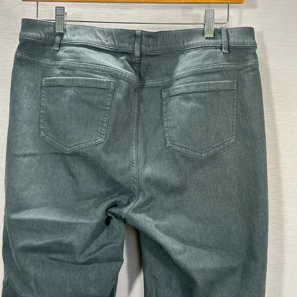 J Jill Jeans Womens 16 Petite Boyfriend Ankle Gray Denim Cotton Stretch Pockets - Picture 8 of 10